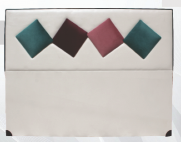 Başlık ALC ELİT Model150cm Baby Face Kumaş Modern Kapitone KREM YEŞİL Renk El Yapım - 7