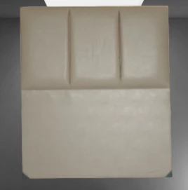 Başlık 14305 Alc Sedef 90 lık Suni Deri Krem Dilimli Tek Kişilik Başlık