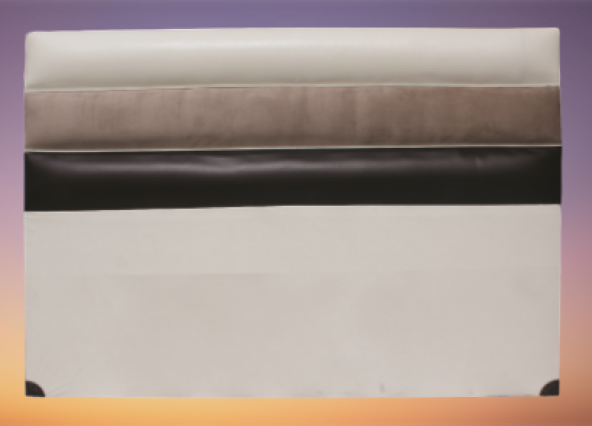 Başlık ALC PARİS SUNİ DERİ Kumaş Modern Kapiton KREM KAHVERENK Renk 90cm El Yapım - Resim 2