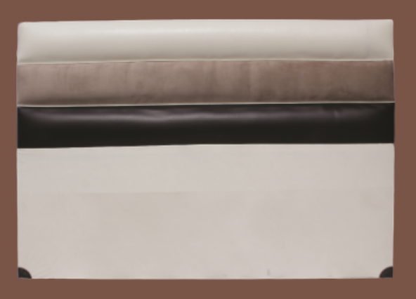 Başlık ALC PARİS SUNİ DERİ Kumaş Modern Kapiton KREM KAHVERENK Renk 90cm El Yapım - Resim 4