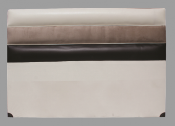 Başlık ALC PARİS SUNİ DERİ Kumaş Modern Kapiton KREM KAHVERENK Renk 90cm El Yapım - Resim 5