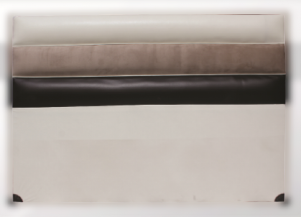 Başlık ALC PARİS SUNİ DERİ Kumaş Modern Kapiton KREM KAHVERENK Renk 90cm El Yapım - Resim 6