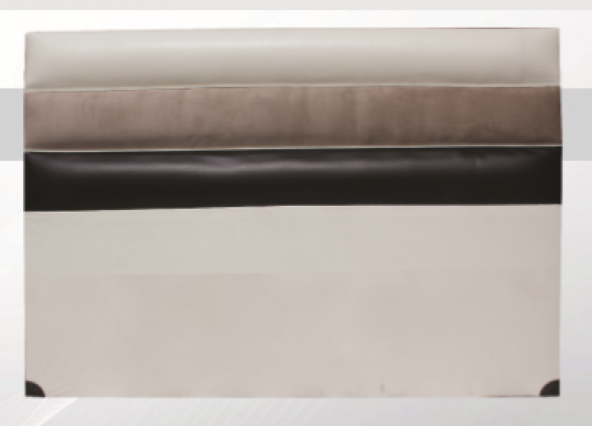 Başlık ALC PARİS SUNİ DERİ Kumaş Modern Kapiton KREM KAHVERENK Renk 90cm El Yapım - Resim 7