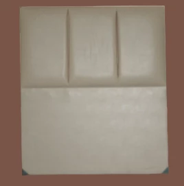 Başlık 14305 Alc Sedef  90 lık Suni Deri Krem Dilimli Tek Kişilik Başlık - 5