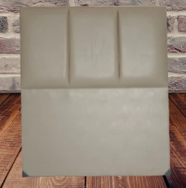 Başlık 14305 Alc Sedef 90 lık Suni Deri Krem Dilimli Tek Kişilik Başlık - 2