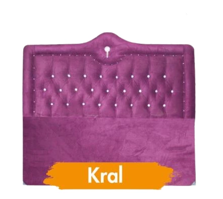 Başlık 14292 Alc Kral 150 lik Tay Tüy Mürdüm Kapitone Çift Kişilik Başlık - 2