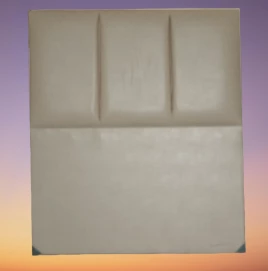 Başlık 14305 Alc Sedef 90 lık Suni Deri Krem Dilimli Tek Kişilik Başlık - 6