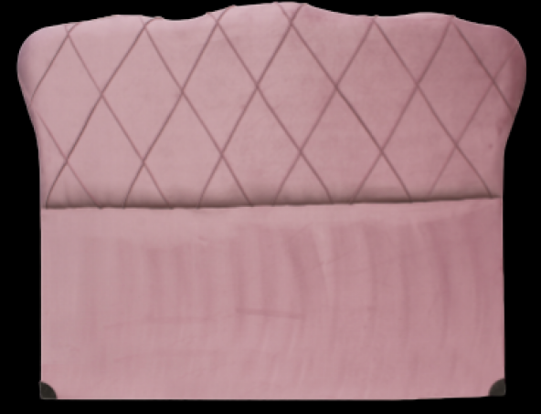 Başlık ALC GONDOL Model150 Cm Kapitone Baby Face PEMBE RENK Kumaş Döşem El Yapım - Resim 6