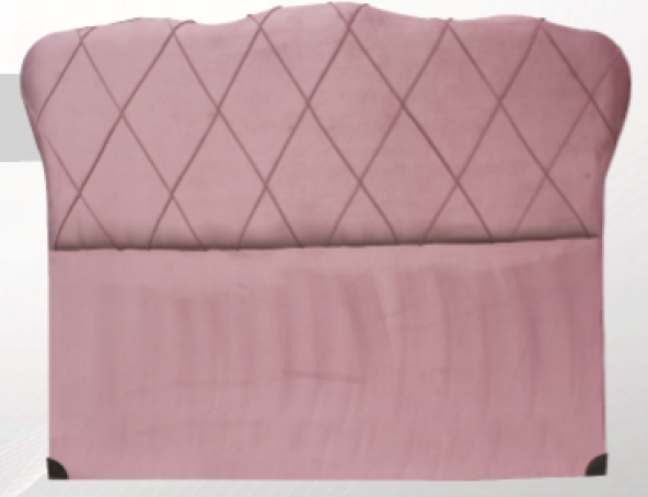 Başlık ALC GONDOL Model150 Cm Kapitone Baby Face PEMBE RENK Kumaş Döşem El Yapım - Resim 7