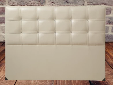 Başlık 14275 Alc Çigdem 90 lık Tek Kişilik Suni Deri Krem Eko Başlık - 2