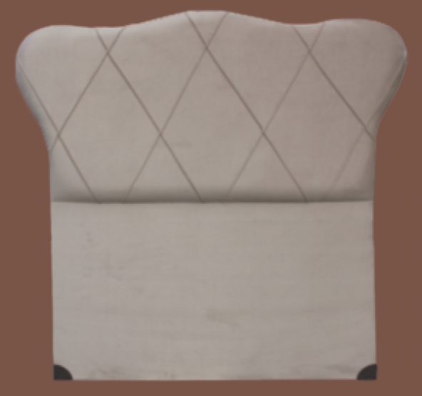 Başlık ALC GONDOL Model 150 Cm Kapitone Baby Face KREM RENK Kumaş Döşeme El Yapım - Resim 2