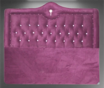 Başlık 14270 Alc Kral 150 lik Çift Kişilik Tay Tüy Mürdüm Kapitoneli Başlık - Resim 3