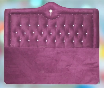 Başlık 14270 Alc Kral 150 lik Çift Kişilik Tay Tüy Mürdüm Kapitoneli Başlık - Resim 4