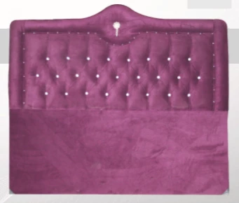 Başlık 14270 Alc Kral 150 lik Çift Kişilik Tay Tüy Mürdüm Kapitoneli Başlık - Resim 6