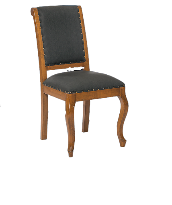 Sandalye 14212 ST Zus562-042 Gabare Kayın ASLAN Ayak Ceviz Antrasit Babyfac Kumaş