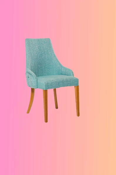 Sandalye 10206 ST Zus084 PAPEL Kayın ayak Babyface kumaş Ortopedik El Yapım - Resim 6