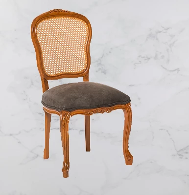 Sandalye ST 14201 Zus505-024 HASIR SIRT Model AVANGART Aslan ayak Anrasit El Yapı - Resim 2