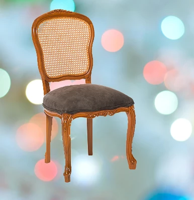 Sandalye ST 14201 Zus505-024 HASIR SIRT Model AVANGART Aslan ayak Anrasit El Yapı - Resim 5