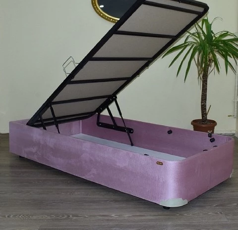 Baza Tay Tüyü PEMBE 14190 Kumaş Model Dolgun Metal Çelik100*200 El Yapım - 3