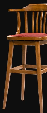 Sandalye ST 14155 Zus269 YÜKSEK BAR DÖNER Klasik Model Kayın Ceviz El Yapım - Resim 6