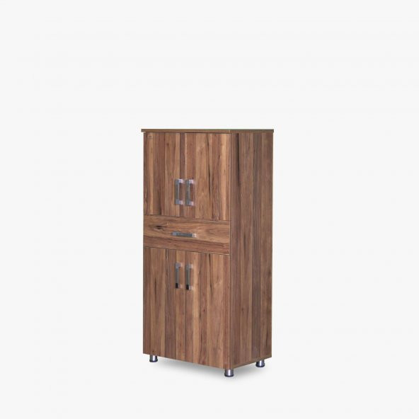 Dolap Çok Amaç 14205 Model Parlak Ceviz Hard Parlak Suntalem 130 El Yapım - 2