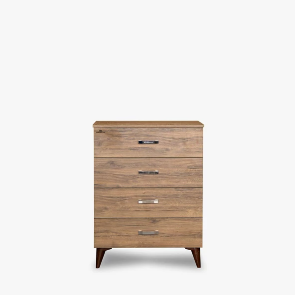 Şifony14041çok amaç derin 4 çekmece CEVİZ Hard suntalem Kutu sevk El Yapım - 3