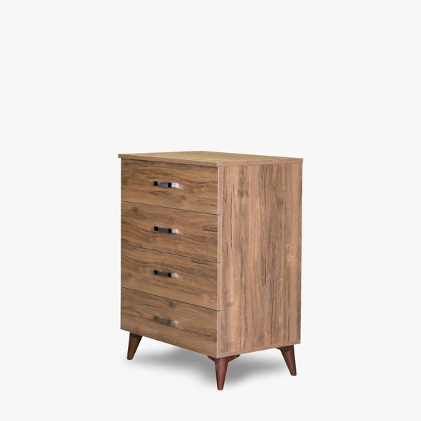 Şifony14041çok amaç derin 4 çekmece CEVİZ Hard suntalem Kutu sevk El Yapım