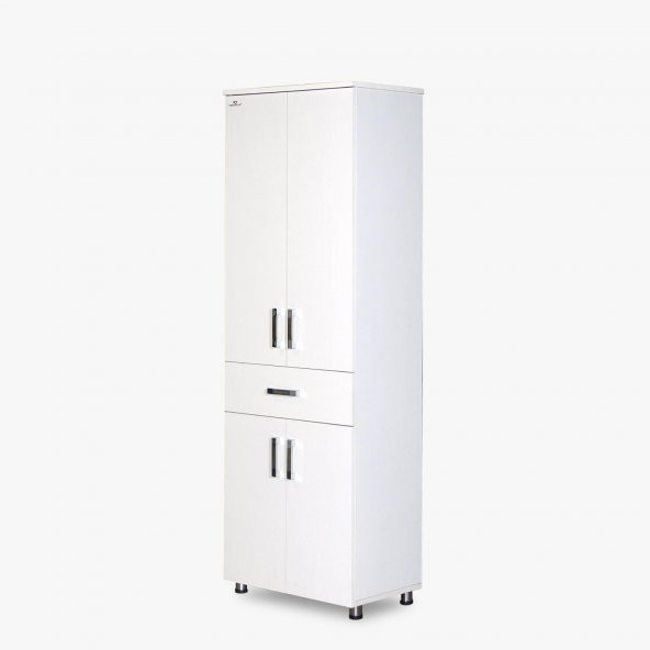 Çok Amaç 14018 Dolap BEYAZ Hard Model Parlak Beyaz Suntalam 180 Kutusevk El Yapım