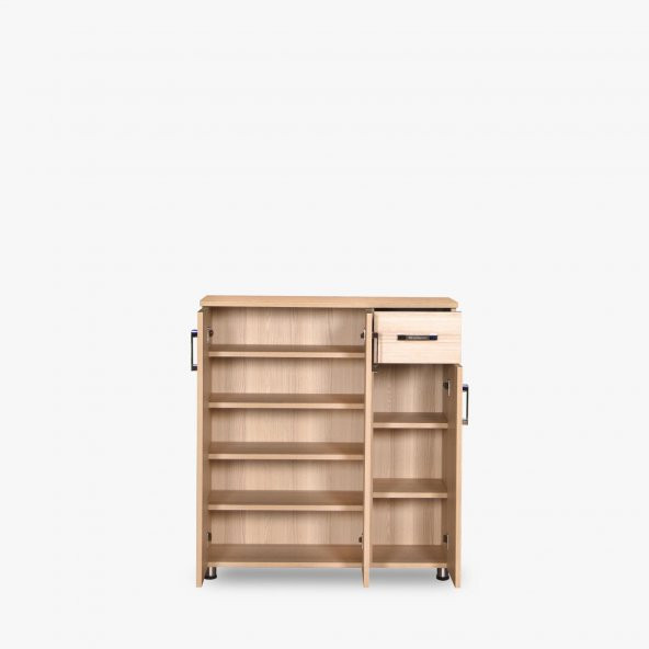 Ayakkabılık 14015 Çok Amaç Model Parlak somon Hard suntalem Demonte 5 raf El Yapı - 2