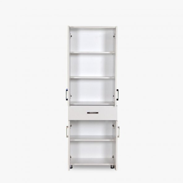 Çok Amaç 14018 Dolap BEYAZ Hard Model Parlak Beyaz Suntalam 180 Kutusevk El Yapım - 3