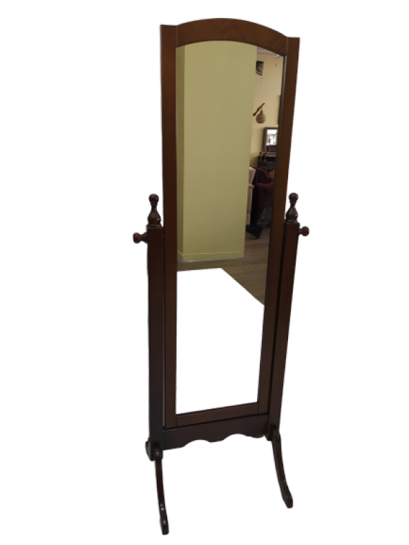 Boy Ayna 14002 Ahşap Parlak CEVİZ Lake Boya Natüre Klasik Mobilya MDF El Yapı - 2