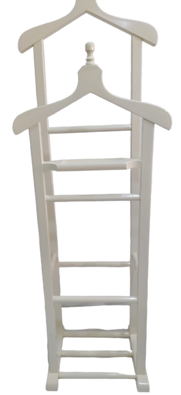 Dilsiz Uşak 13930 Ahşap Gürgen Çift Tepe Beyaz Lake Askılık Kayın DEMONTE El Yapı - 3