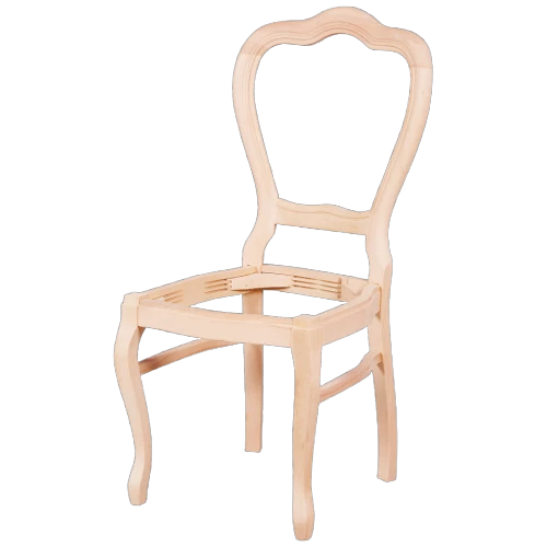 Sandalye S13877 AVANGART Klasik Model Kayın Torna Aslan ayak HAM Natüre El Yapım ürün görseli