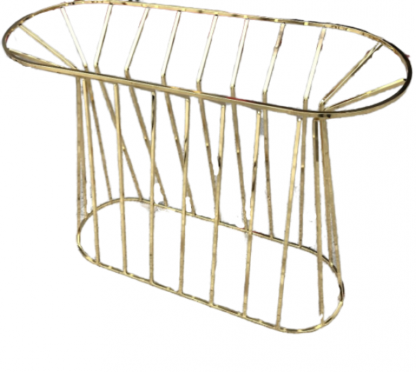 Dresuar 13850 CADDE Metal çelik GOLD renk kaplama SİYAH TEMPER Cam Ayna El yapım - 2