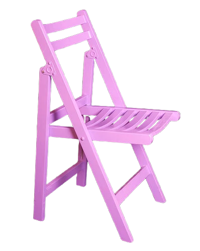 Sandalye 13784 KATLANIR Az yer işgal eder araç bagaj Kayın ayak Parlak Lilac Ürün - 3