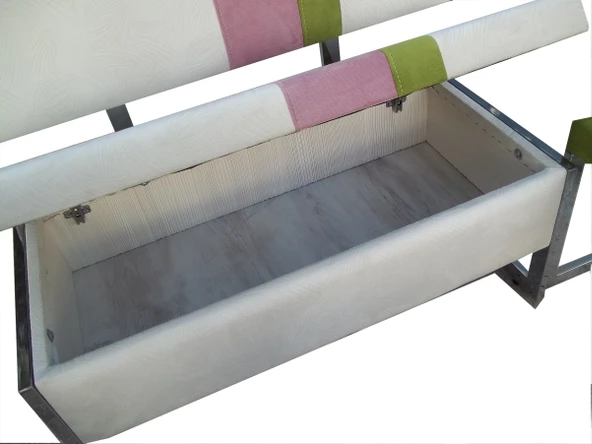 Bank Loca Köşe 13757 takım Model Metal Çelik Nikelaj Suni deri döşeme El Yapım - Resim 2