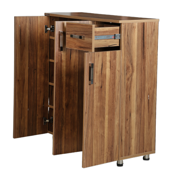 Ayakkabılık 136340 Çok Amaç Model CEVİZ renk Hard suntalem Demonta 1çek Elyapım - 4