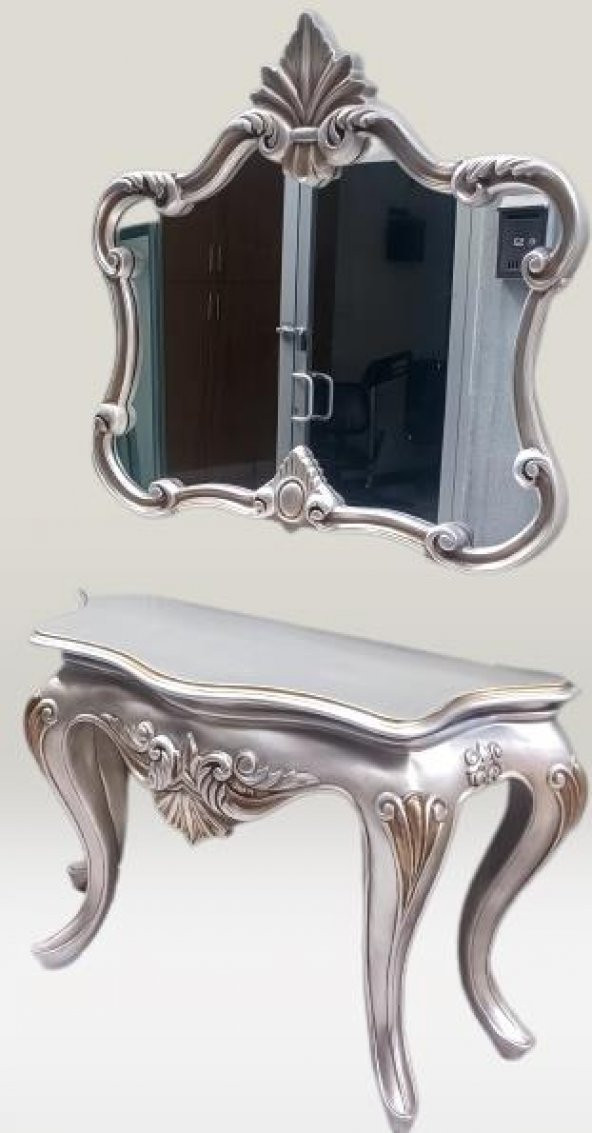 Dresuar 13509 AVANGART ASLAN Model Polyestr döküm eskitm GRİ-Kahve Renk nakış - 9