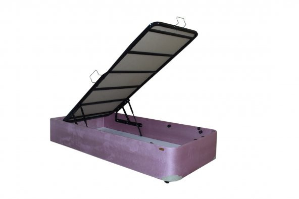 Baza Sandıklı 13426 TAY TÜY PEMBE Kumaş MODEL Metal Fırın Boya 90*190 El Yapım - 3