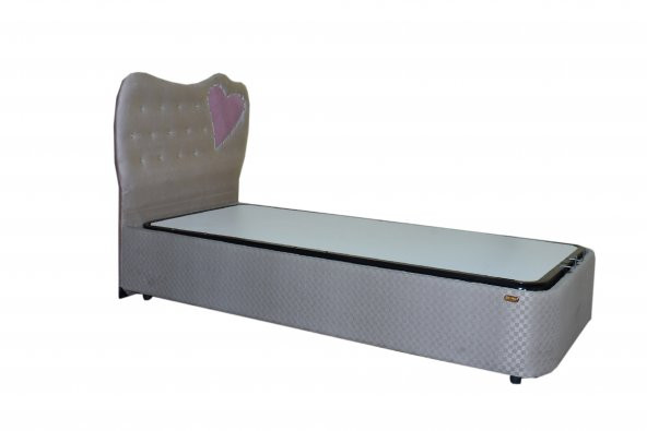 Baza-Başlık 13432 STANDART Kumaş MODEL Kapitone Kalp başlık Metal 90*190 ElYapım - 3