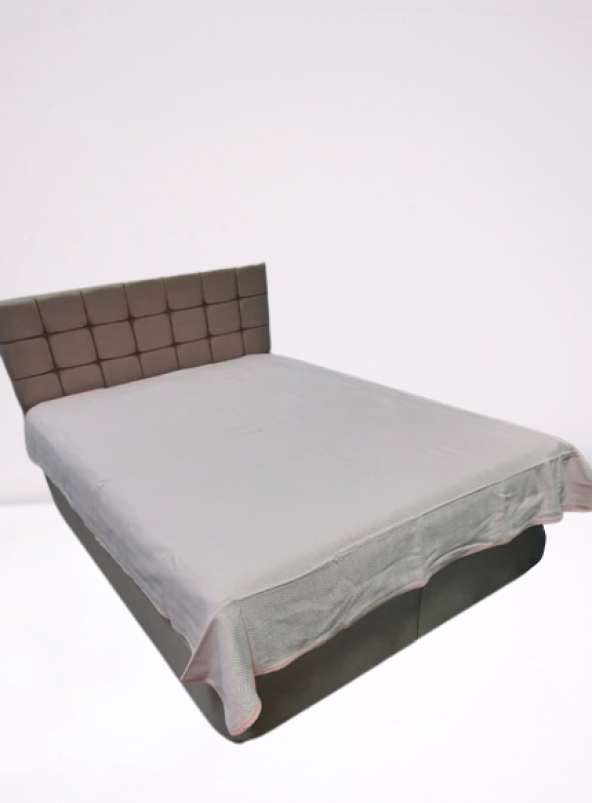 Pike Yazlık 13291 Zmrt Somon Çift Dolgun Malzeme V Çizgi Desen Pamuk Kalın Dokuma