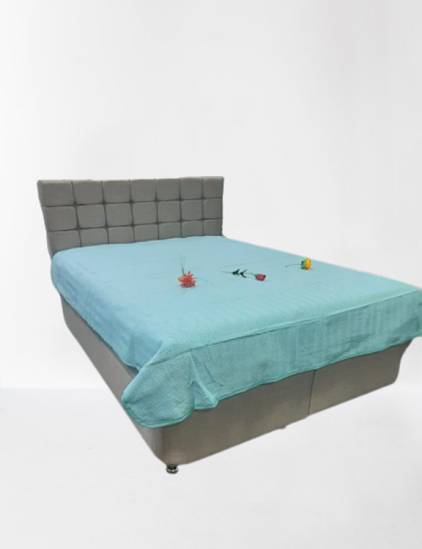 Pike 13290 Yazlık Zmrt Yeşil Çift Dolgun Malzeme V Çizgili Desen Pamuklu Kalın Dokuma - 6