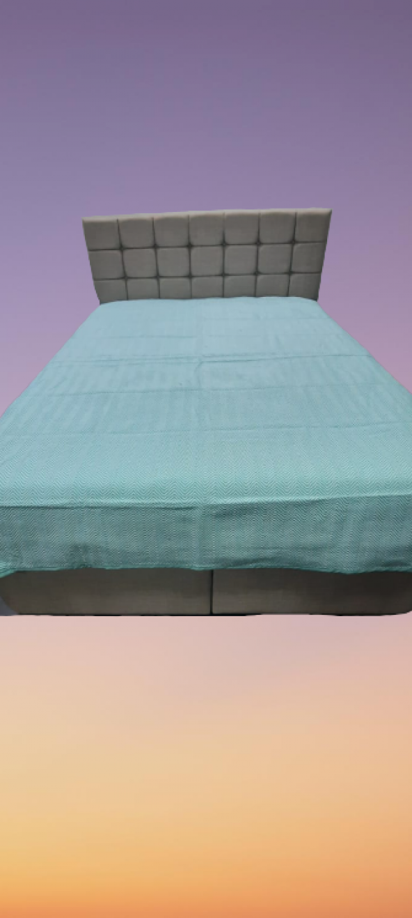 Pike 13290 Yazlık Zmrt Yeşil Çift Dolgun Malzeme V Çizgili Desen Pamuklu Kalın Dokuma - 3