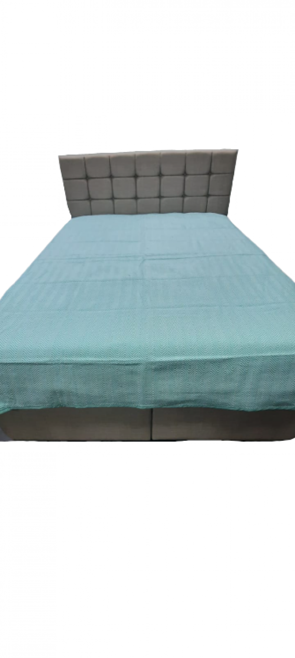 Pike 13290 Yazlık Zmrt Yeşil Çift Dolgun Malzeme V Çizgili Desen Pamuklu Kalın Dokuma - 4