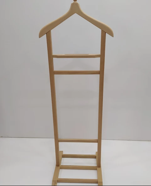 Dilsiz Uşak 12970 tek TEPE MODEL Kayın Doğal HAM Askılık Ahşap Kayın El yapım - 3