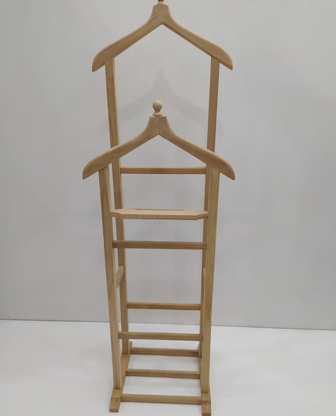 Dilsiz Uşak 12969 Çİft Tepelik HAVLULUK MODEL Doğal HAM Askılık Kayın El yapım - 2