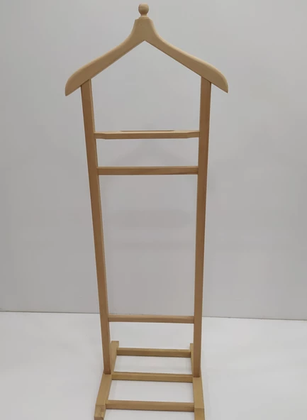 Dilsiz Uşak 12970 tek TEPE MODEL Kayın Doğal HAM Askılık Ahşap Kayın El yapım - 2