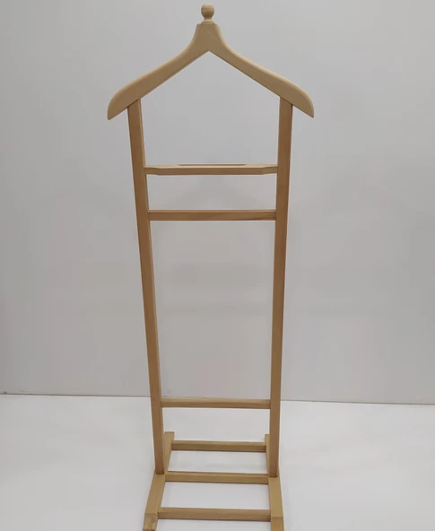 Dilsiz Uşak 12970 tek TEPE MODEL Kayın Doğal HAM Askılık Ahşap Kayın El yapım