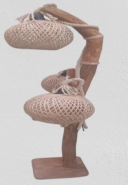 Lambader 12965 Sarmaşık 3lü Doğal malzemeler Kuru Zeytin veya çam dalı El Yapım - 3