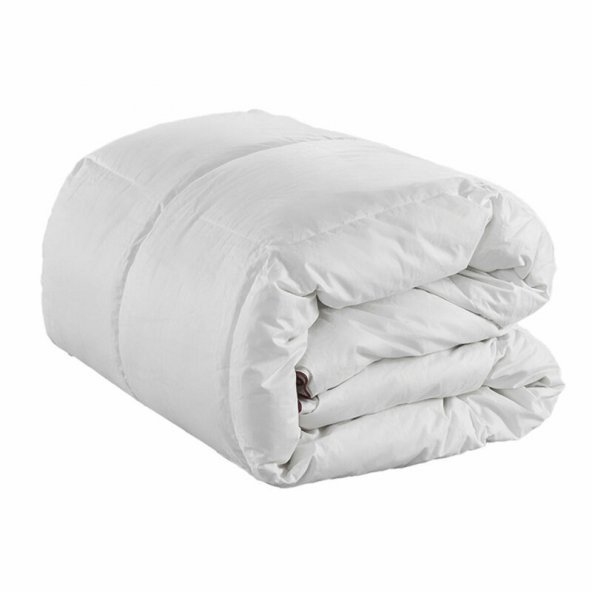 Yorgan 12959 Silikon akmr TEK Kişi Model Beyaz Pamuk Kumaş silikon Dolgu El Yapım - 3